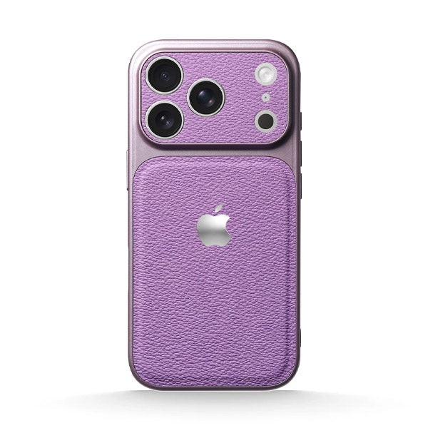 Light Purple | iPhone Lychee Texture Leather Case