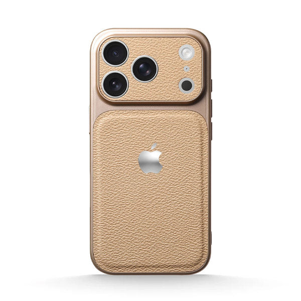Khaki | iPhone Lychee Texture Leather Case