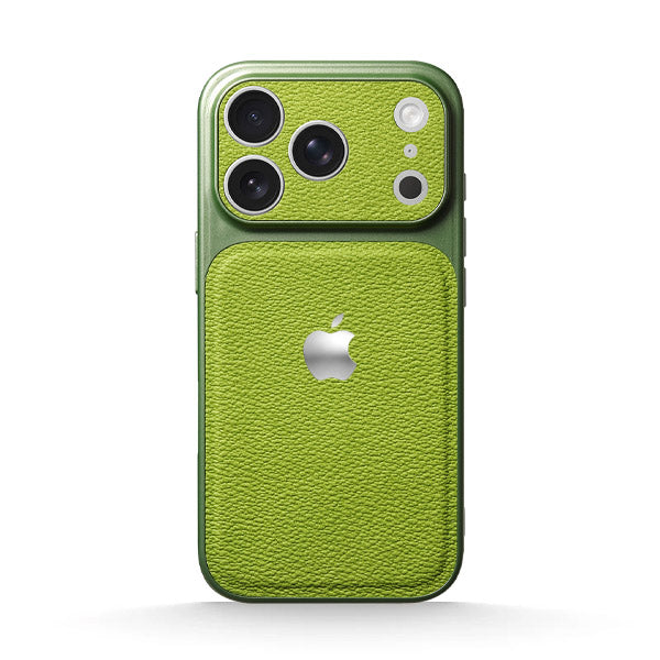 Matcha Green | iPhone Lychee Texture Leather Case