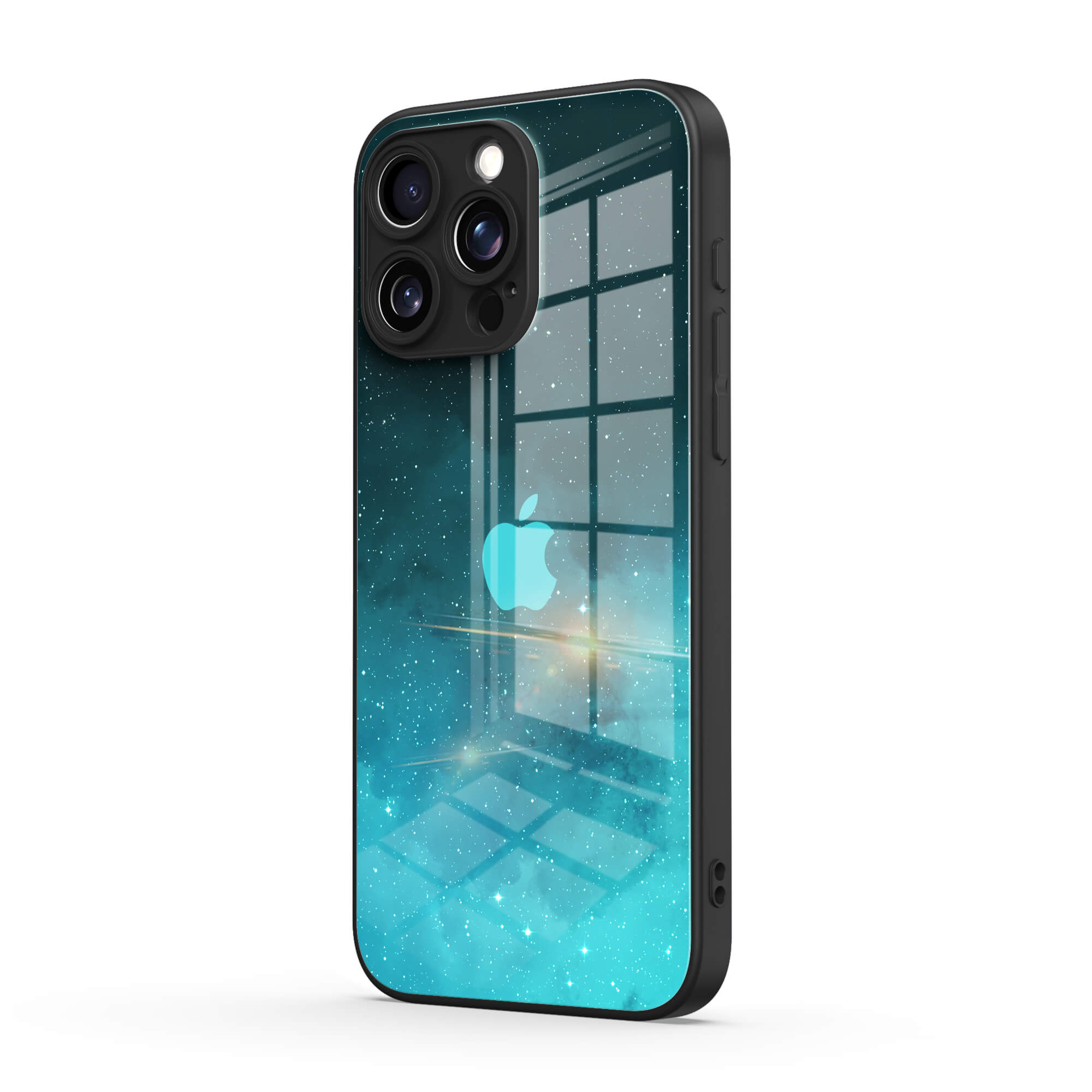 Fluorescent Star Blue - iPhone Case