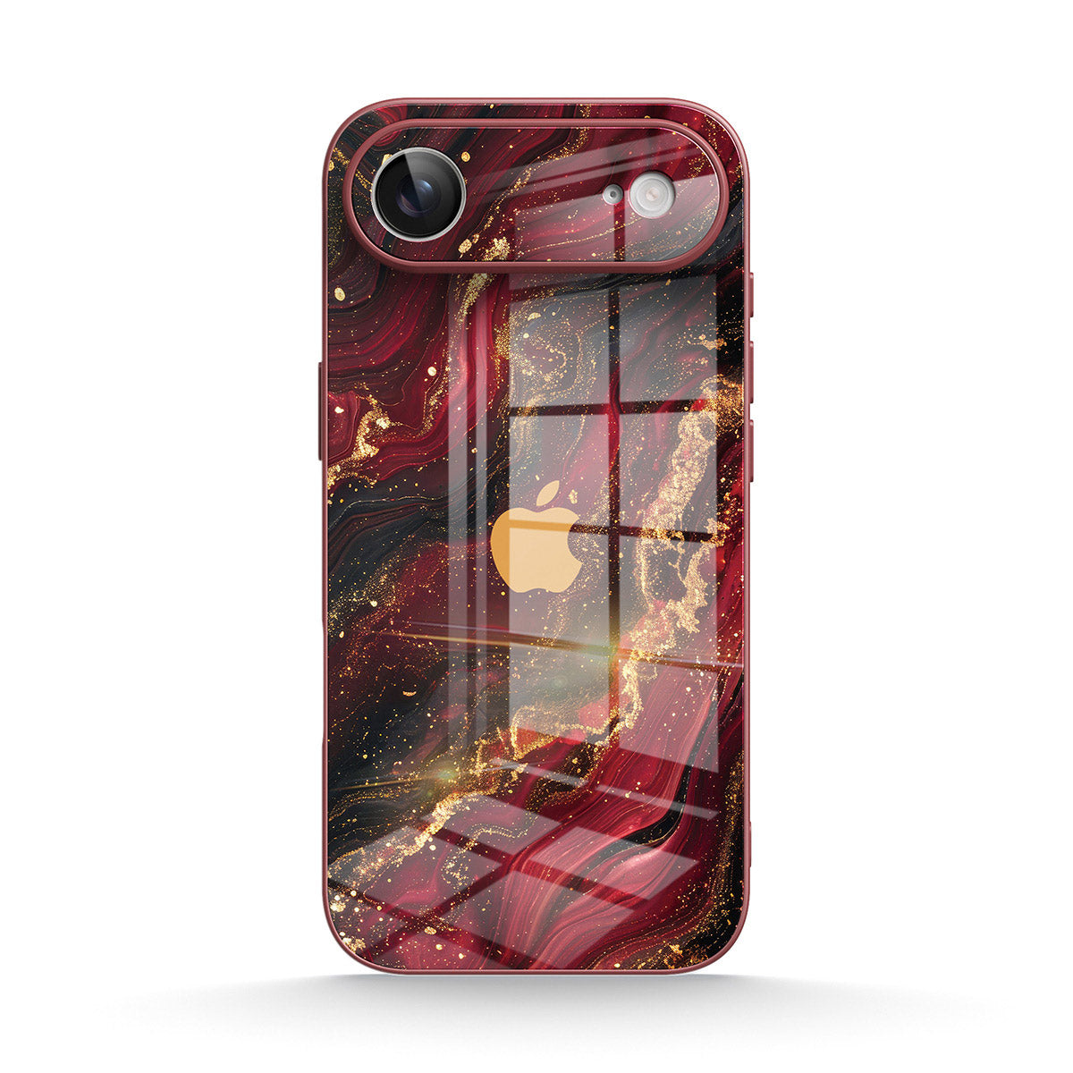 Dark Red Gilt - iPhone Case