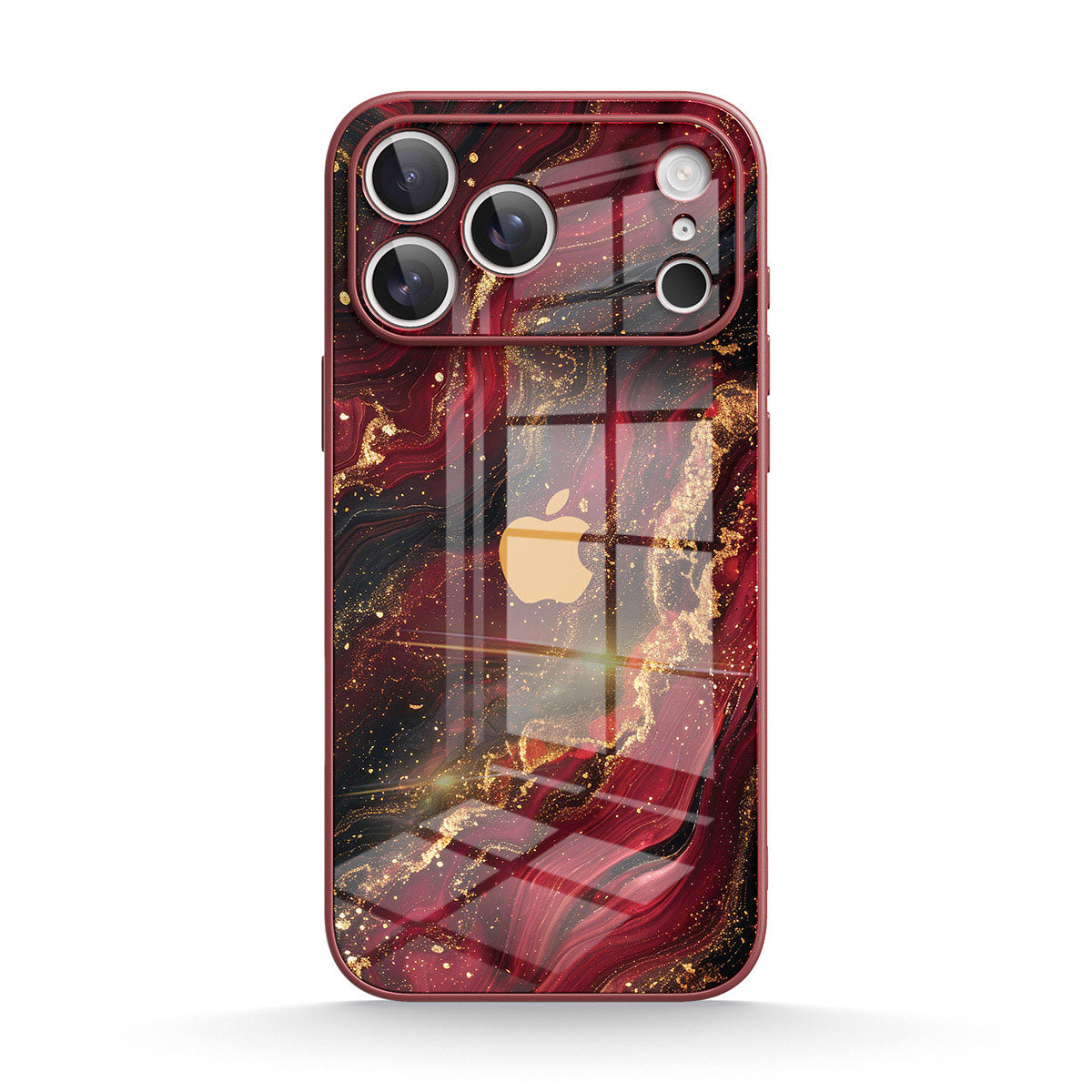 Dark Red Gilt - iPhone Case