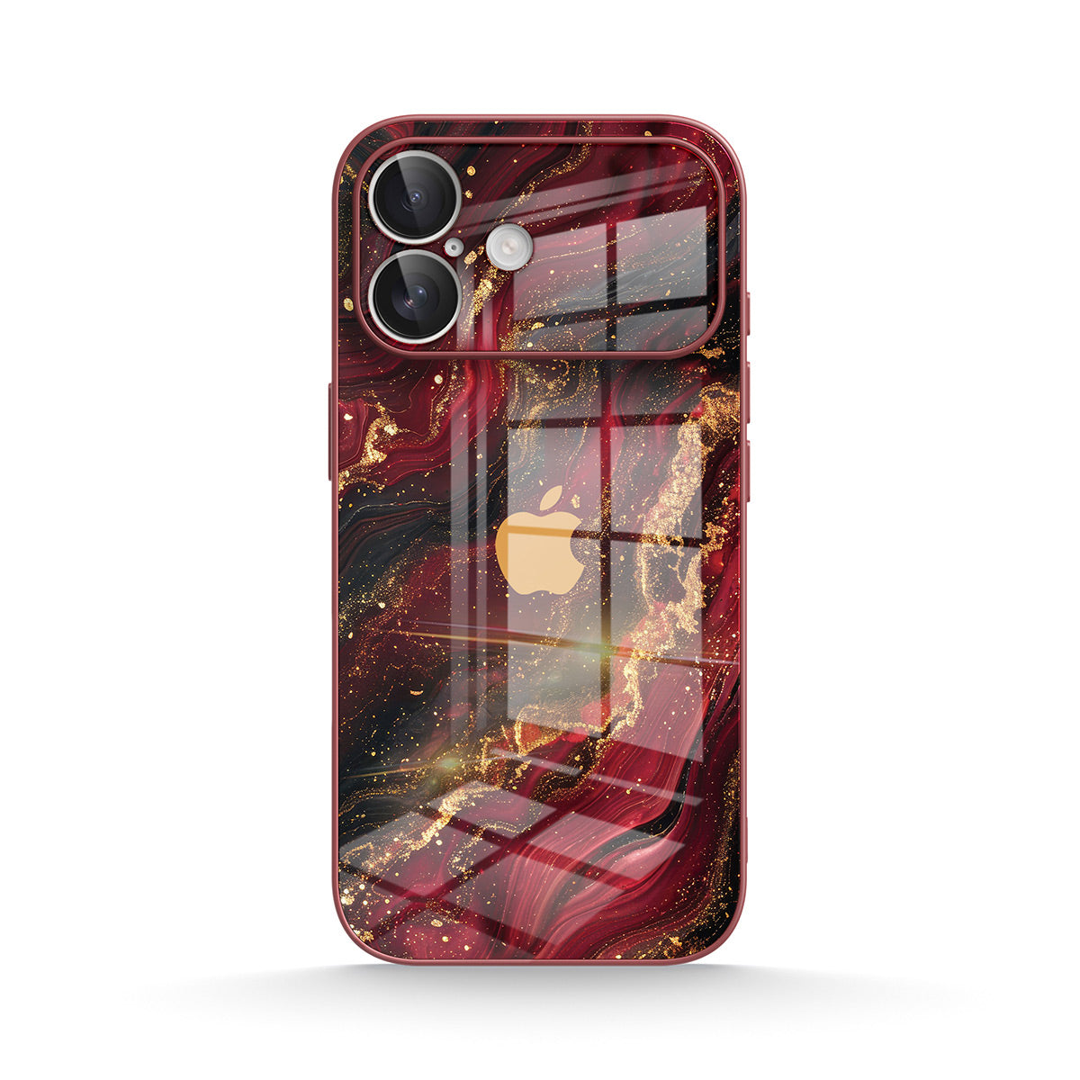 Dark Red Gilt - iPhone Case