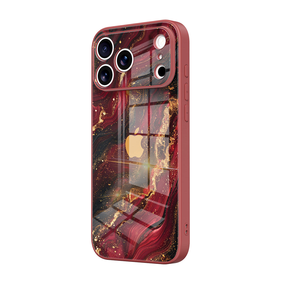 Dark Red Gilt - iPhone Case