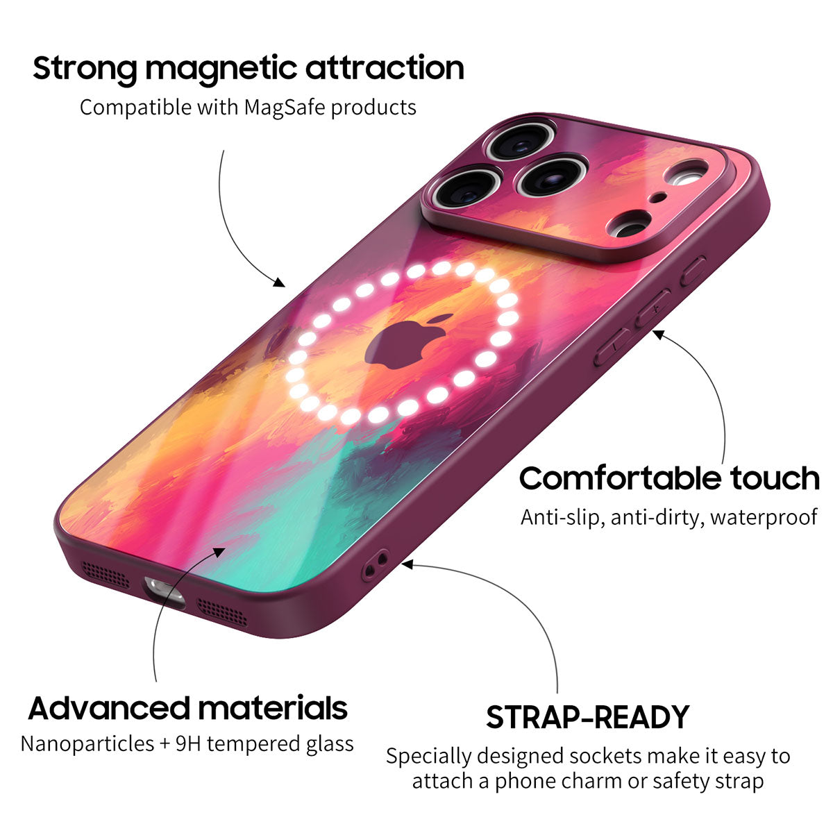 Black Gray - iPhone Case