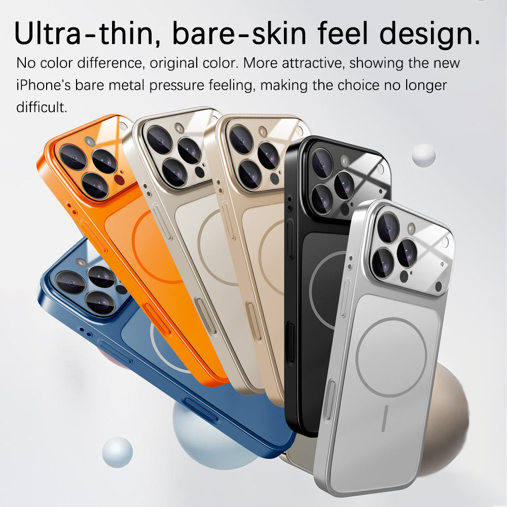 Titanium Orange | iPhone Frosted Glass MagSafe Case