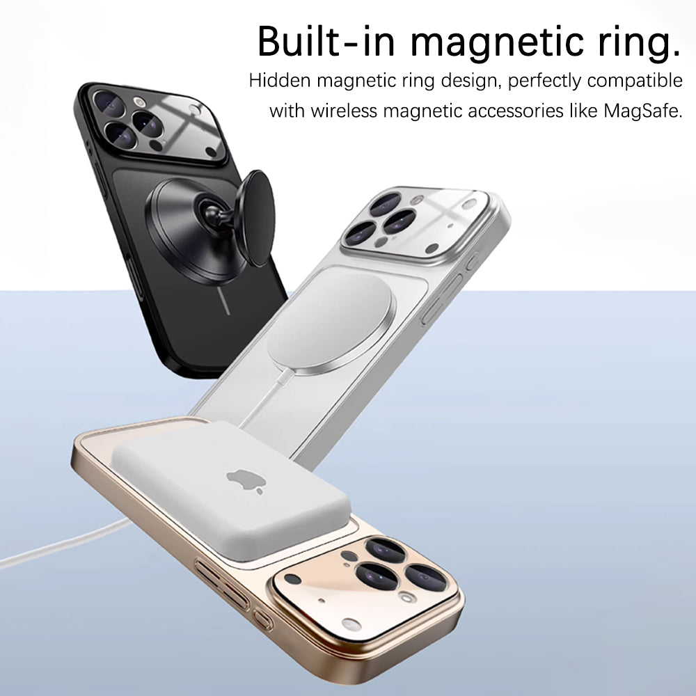 Titanium Silver | iPhone Frosted Glass MagSafe Case