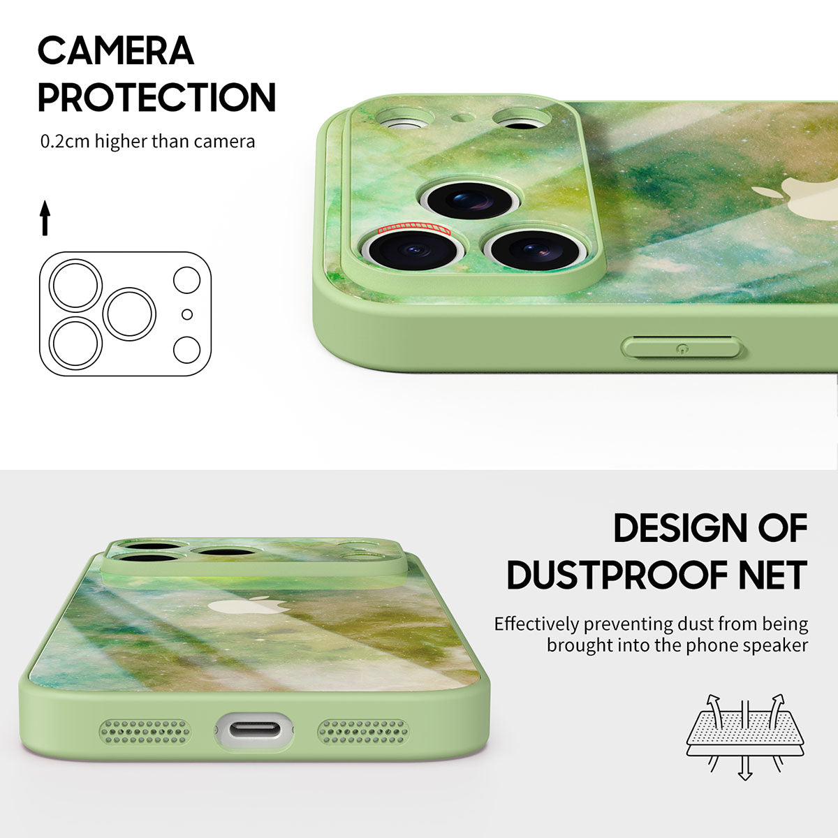 Yellow-Green Nebula - iPhone Case