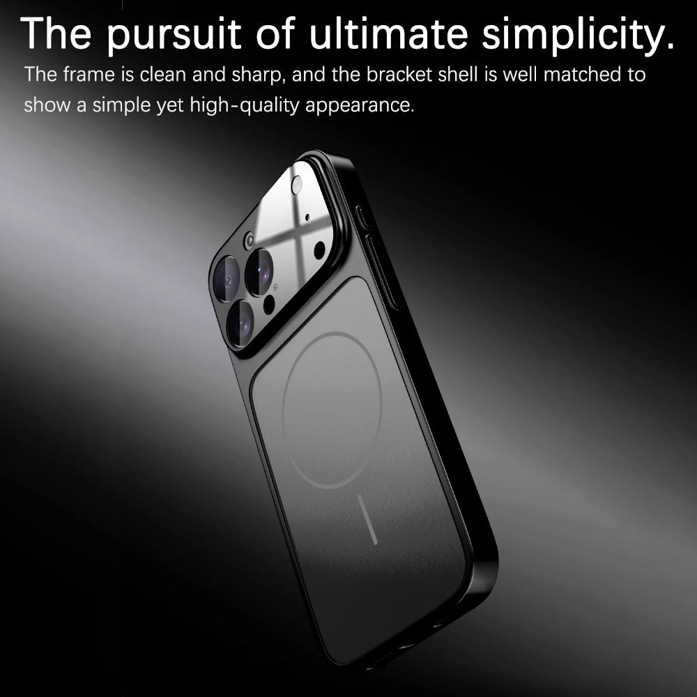 Titanium Silver | iPhone Frosted Glass MagSafe Case