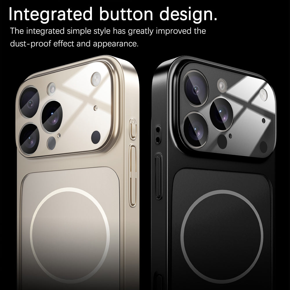 Titanium Silver | iPhone Frosted Glass MagSafe Case