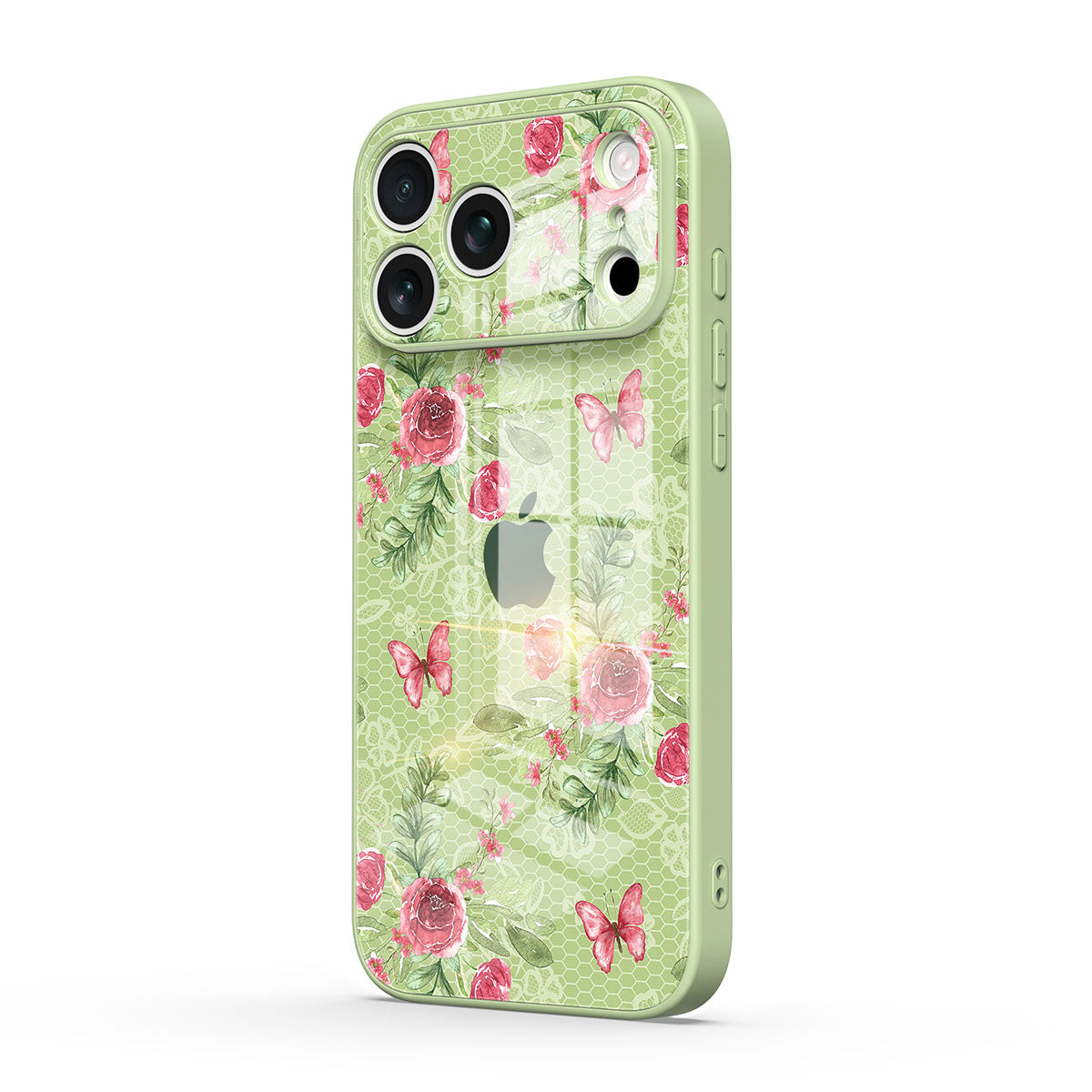 Butterfly Among Flowers - iPhone Case