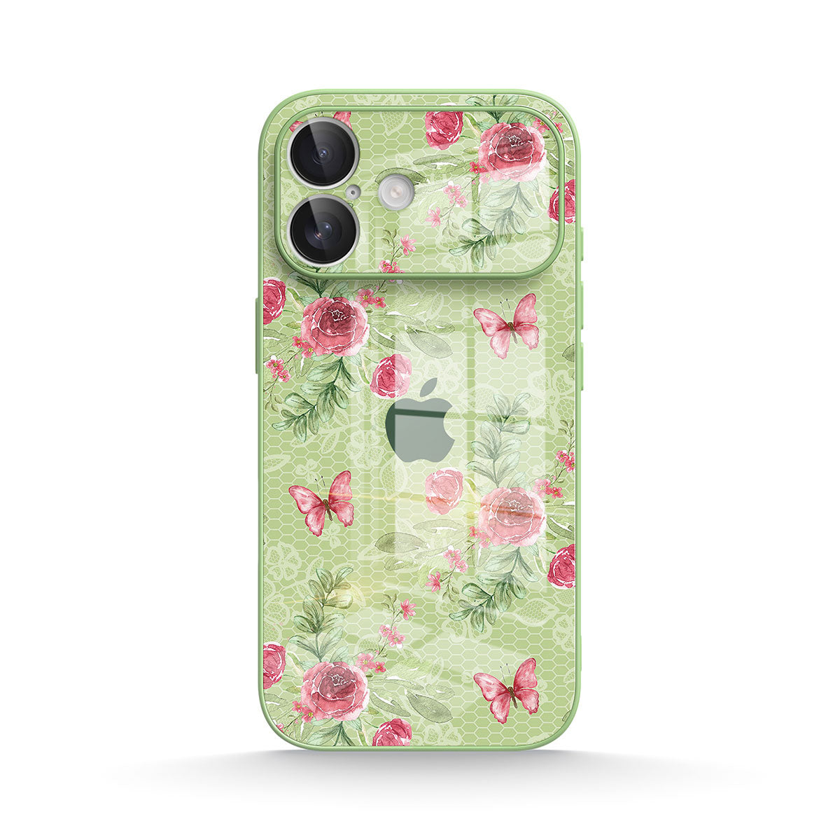 Butterfly Among Flowers - iPhone Case