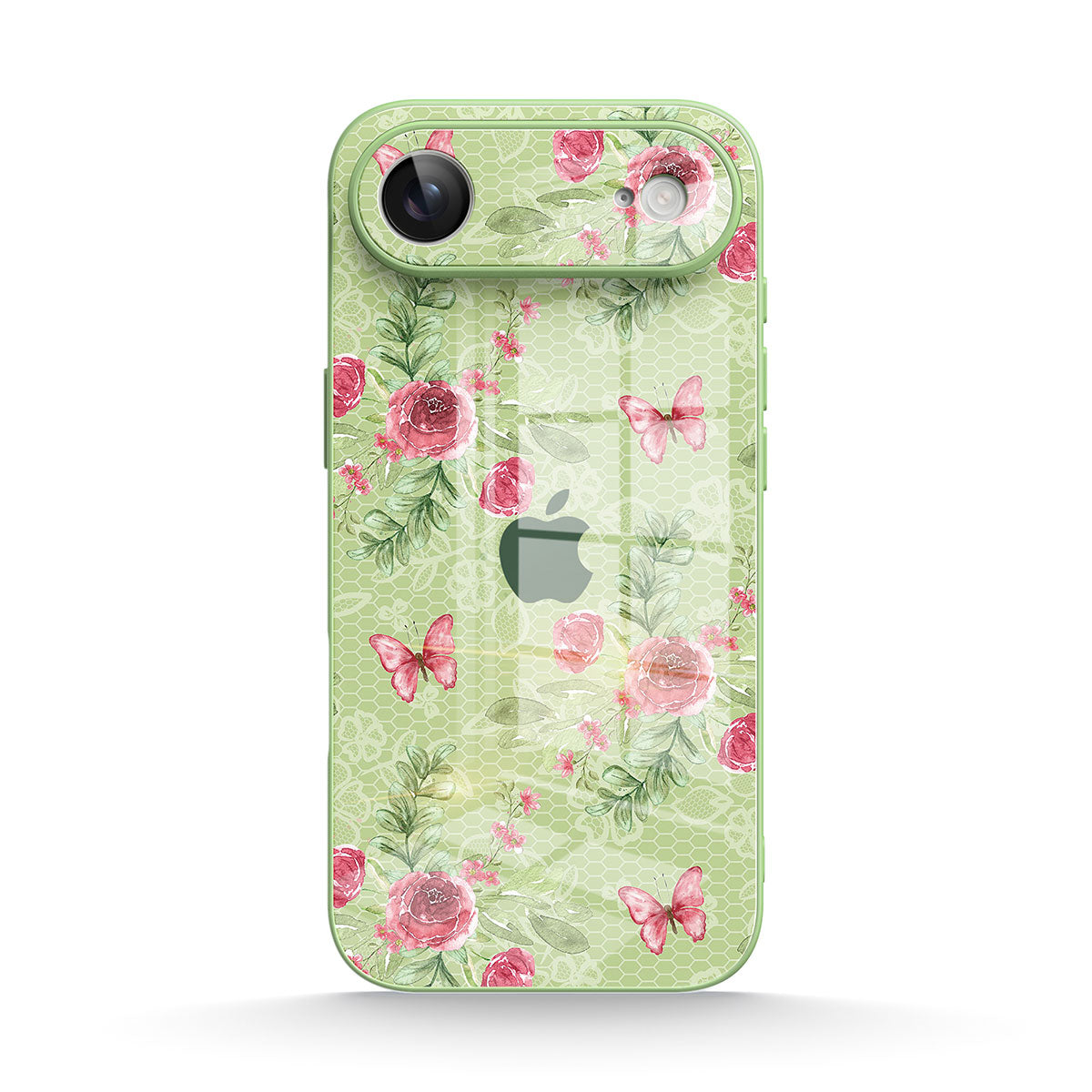 Butterfly Among Flowers - iPhone Case