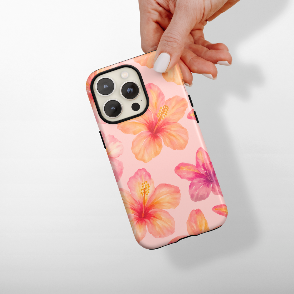 Durable MagSafe® Phone Case - Island Girl Pink Hibiscus